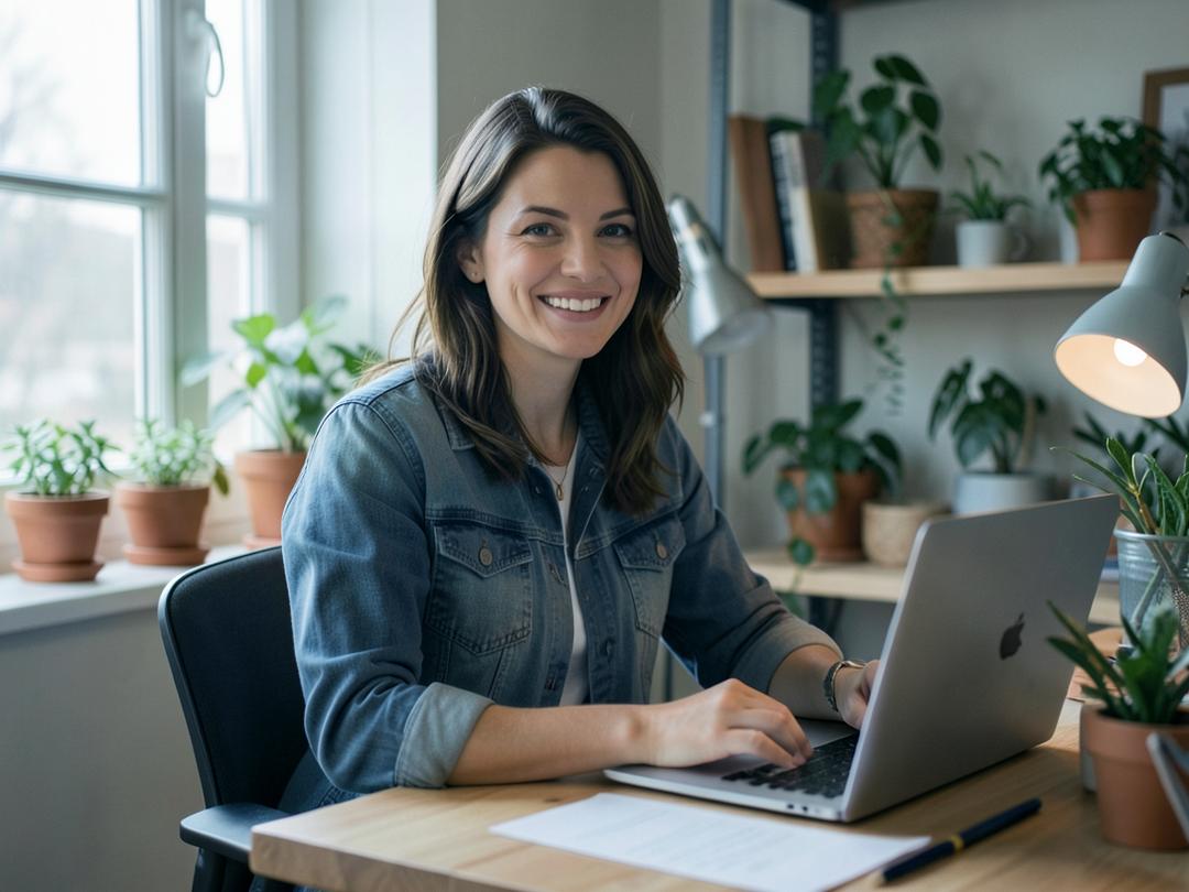 Patrick Avasafian at his home web design workspace